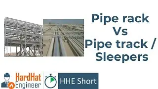What is the difference between Pipe rack and Pipe track (sleepers)? [SHORT]