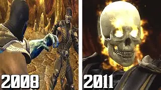 Scorpion & Sub-Zero Fighting In The Netherrealm Twice! (2008-2011)
