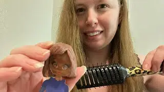 ASMR pretend lice check and haircut soft spoken 