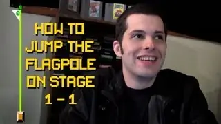How to Jump Over the Flagpole on stage 1-1 in Super Mario Bros