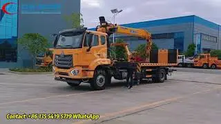 Road Wrecker- HOWO/HOHAN 4X2 10TONS Flat Bed Hydraulic Platform Tow Truck  with XCMG Crane.