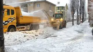 Sn&ouml;r&ouml;jning p&aring; Tr&auml;dg&aring;rdsgatan 2018