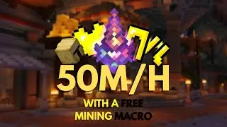 FREE MITHRIL AND COMMISSION  MACRO | MAKE 50m/hour in Hypixel Skyblock |