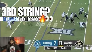 Delaware Fighting Blue Hens vs. Colorado Buffaloes Highlights REACTION! 3RD STRING QB?