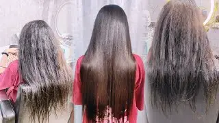 She want smoothening in her long and chemical treated hair before wedding|keratin|botox|nano plastia