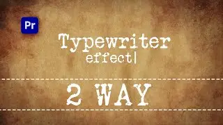 typewriter effect in premiere pro tutorial