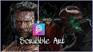 Scribble Art effect | PicsArt tutorials | Easy 3 Steps