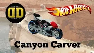 Hot Wheels Canyon Carver Motorcycle Unboxing, Review, and Test Drive
