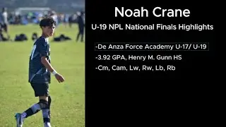 Noah Crane U-19 NPL National Finals Highlights