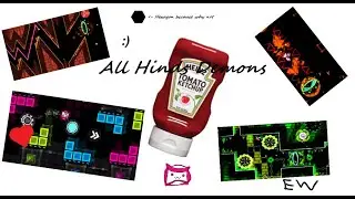 All Hinds Demons Done | Geometry Dash