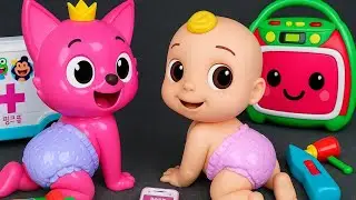 7 Minutes Satisfying with Unboxing COCOMELON Doctor Set, Pinkfong First Aid Toys | Fun Review Toys