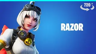 🔥 RAZOR SKIN - 720&deg; - FORTNITE 🦙