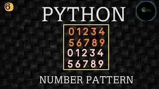 Python pattern programs || How to write 0 to 9 digit two times pattern program in python