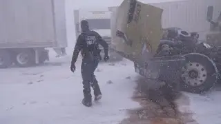 MICHIGAN Blizzard Insanity - Huge Blizzard - Massive Car Pileups - Bomb Cyclone 2022