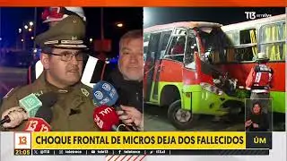 Al menos dos muertos tras colisión frontal de dos microbuses en Valparaíso
