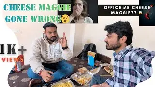 Office Me Cheese Maggie!? Lunch Break TurnedInto Full Masti 😵 #corporatelife  #mastitime #collegue 