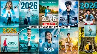 New year dhamaka | 100+ Gemini new year 2026 photo editing prompts | Happy new year  | Digital Aman 