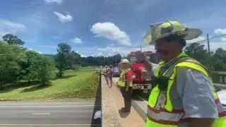 WATCH NOW: Firefighters pay respects to James Hensley