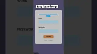 Create login UI in 15 Sec! Super easy