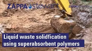 Liquid Waste Solidification Using Superabsorbent Polymers