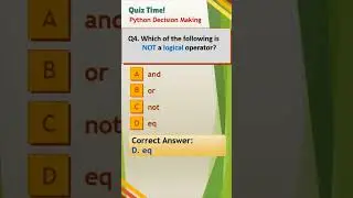 Python Decision Making MCQs || if else #shorts