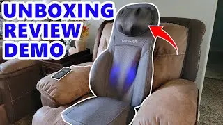COMFIER Neck Back Massager with Heat Review And Demo