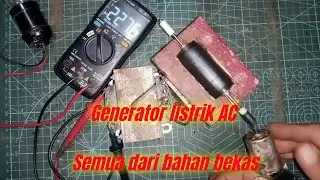 generator listrik 220 VAC dari bahan bekas 