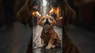 The poor puppy got beat up. #puppy #cartoon #shorts #kids #ai #love #dogshorts #rescue #food #funny