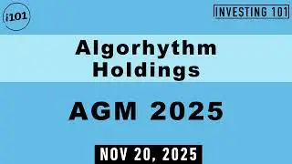 Algorhythm Holdings AGM 2025 | Nov 20, 2025
