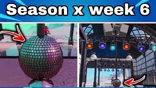 dance with others to raise the disco ball at an icy airplane hunger-fortnite season x week 6