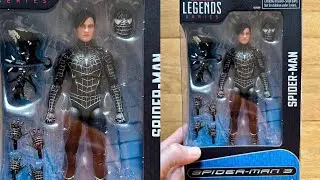 New Marvel Legends Spider-Man 3 symbiote suit action figure package in hand