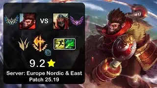 Wukong Jungle vs Zed - EUNE Challenger - Patch 25.19