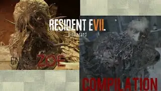 Resident Evil 7 End Of Zoe Compilation (Extreme Challenges,Joe Must Die Difficulty)