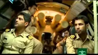 Iranian Ghadir submarine in action