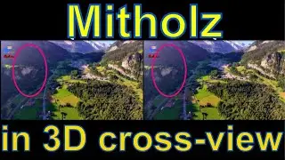 Mitholz, Swiss, huge explosion place in 3D video 