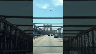Driving across the Brooklyn Bridge , New York City 🇺🇸 #nyc #usa #brooklynbridge