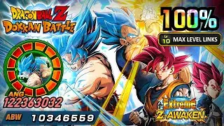 100% EZA LR TEQ SSG Goku & SSG Vegeta Showcase - DBZ: Dokkan Battle | 4K 60FPS