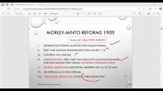 History | Pakistan Studies | INDIAN Council Act 1861,92 Act1909,19,35  | FPSC PPSC test preparation