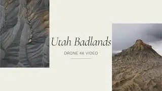 Utah Badlands Aerial Cinematic 4K
