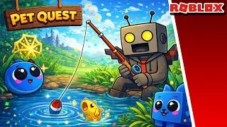 Fishing in Pet Quest | Come hang out ! | Roblox LIVE