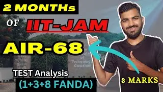 2 Months of IIT-JAM 2024 || Test Day Strategy for IIT-JAM Aspirants