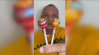 👂ASMR CHUPA CHUPS MINI LOLLIPOP CANDY ORANGE & CHERRY FLAVOR EATING SOUNDS👂ORIGINAL LENGTH👂