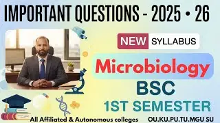 Microbiology Important Questions 2025-26 BSc I Semester 1st Sem Imp Gunshot Damsure OU KU TU PU MGU