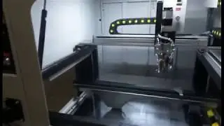 selective coating inline selective conformal coating machine HP-830 running
