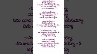 కనలేని కనులేలనయ్యా | మరియమ్మ గారు  | పిడుగురాళ్ల  | Lamp ministries