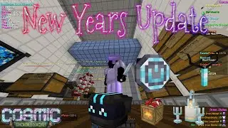 Cosmic Prisons New Years Update /skills XP Buff NYE /skins, /blocks, Giftcard Special