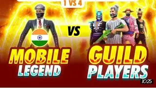 Free Fire 1vs4 Custom 😱 Pro player 🇮🇳 vs R H O Gamer 🤨