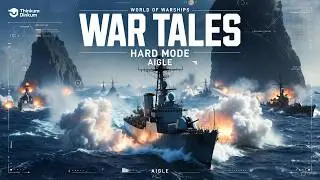 War Tales Hard Mode | Aigle Deep-Water Torps & Smoke Survival | WoWS Legends