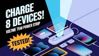 Charge 8 Devices at Once! VOLTME 75W Power Strip Test || The Unboxing Journey