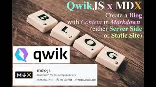 Qwik x MDX: Create simple Markdown Blog (SSR & SSG, both) | 